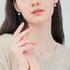Retro Sterling Silver Freshwater Pearl Hook Earrings Flo
